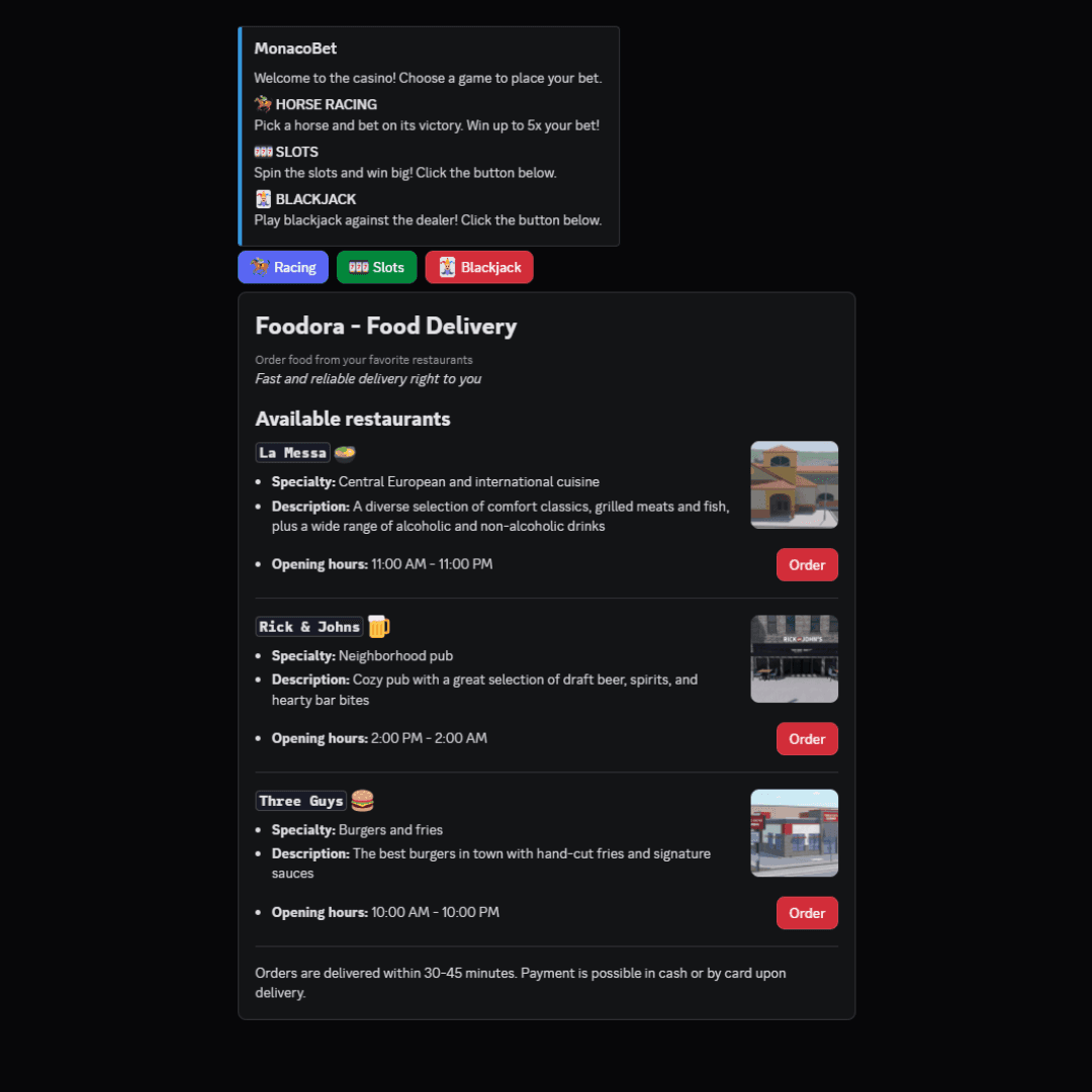 Foodora System