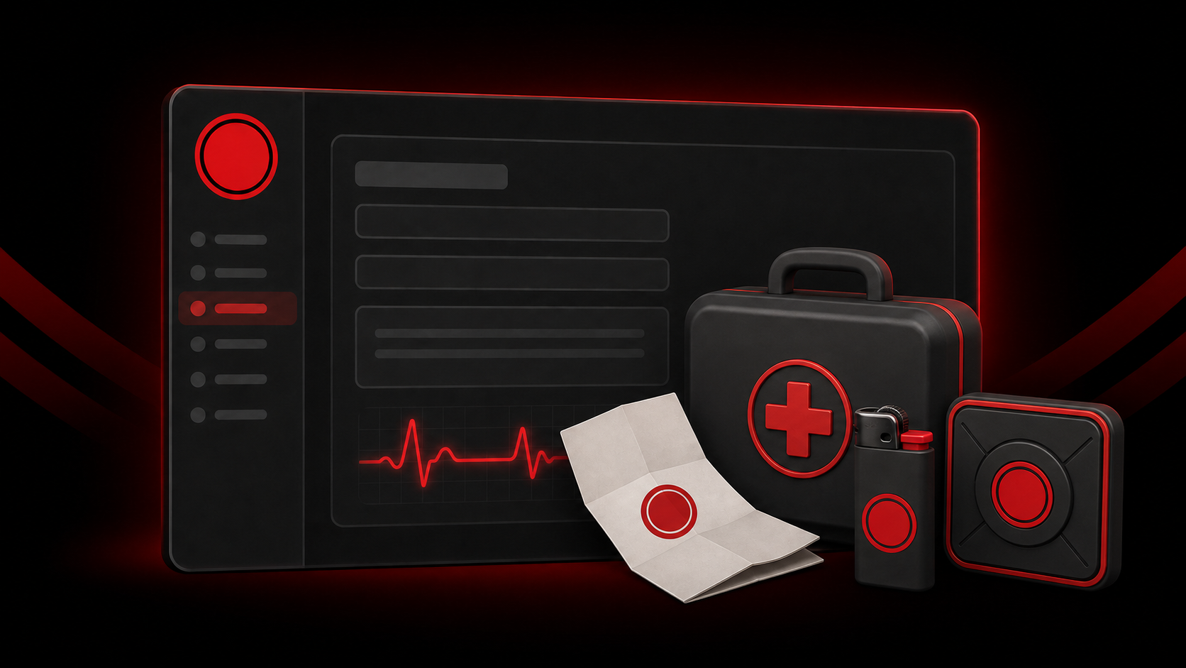 Illustrated cover for Use clothing, medical, drug, and alcohol items