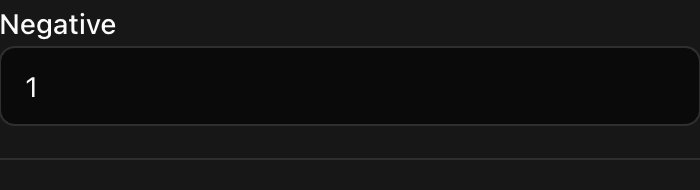 CoreRP reputation editor with a negative total of one